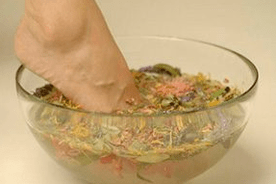 Bains pour le traitement du psoriasis.